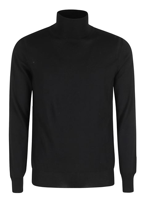 High Neck Mock Sweater - Black Color PAOLO PECORA |  | A003 F0019000